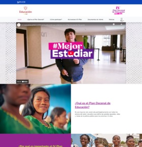 Página web de Plan Decenal de Educación 2026-2035