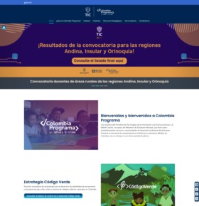 Sitio web Colombia Programa