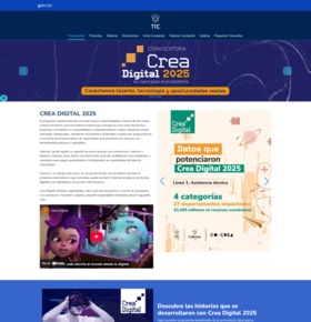 Portal web de Crea Digital